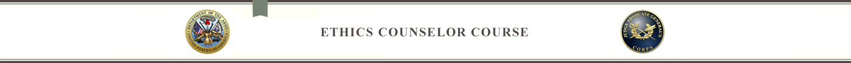 Ethics Counselor Course Banner